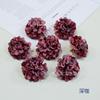 Crisantemo de Mil Capas Simulado Venta al por Mayor Crisantemo de Bola Pequeño Tela de Seda Flor Falsa Materiales Hechos a Mano Accesorios de Fotografía Guirnalda Tocado con Flores