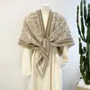 Chal de lujo ligero, estilo old-money, bufanda tipo cachemir, chal triangular versátil para invierno, al por mayor