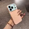 Funda de teléfono con tacto de piel y diseño de ondas, funda suave magnética para Apple 17, adecuada para Apple 16 Pro Max, venta al por mayor de material transfronterizo