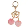 Chaveiro de Cereja Popular Transfronteiriço Joia Pingente de Cereja Multicor Simulada Pingente de Bolsa da Moda Chaveiro de Cereja