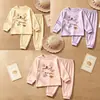 Conjunto de Ropa Interior para Niños 2026 Otoño Nuevo Ropa de Casa para Niñas Ropa Cálida para Bebés Ropa de Otoño para Niños y Pantalones Ropa para Niños