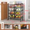 Rack de Cozinha Transfronteiriço Multicamadas para Legumes Rack de Chão Multifuncional para Armazenamento Doméstico Vendas Diretas de Fabricante Atacado