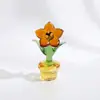 Vidro Zibo Feito à Mão Integrado Pequena Planta em Vaso Montada no Carro Decoração de Mesa de Escritório Artesanato Enfeites Atacado Transfronteiriço