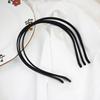 Material para tiara DIY feito à mão metal tecido tiara antiderrapante personalidade anel de cabelo preto acessórios joia de cabeça de borda fina 7mm