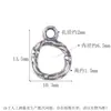 Plata de Ley S925 Hebilla de Cierre de Madera Brillante Hebilla de Conexión Seiko Hebilla de Acabado para Pulsera de Cristal DIY Accesorios