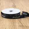 Rolo Grande 80 Jardas 2,5cm Fita de Poliéster Inglês Flor Fita para Embalagem de Presente Fita DIY Buquê Embalagem de Bolo