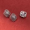 S925 Hueco Retro Guofeng 12mm Botón Plata DIY Pulsera de Mano Conexión Hebilla Material Cuerda Hecha a Mano Accesorios T0317