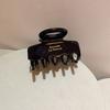 Pinza para el cabello de acetato Mermaid Ji, para mujer, con lazo en la parte posterior, de alta calidad, con etiqueta dorada francesa, con diseño de tiburón que combina con todo.