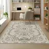 Alfombra lavable simple de cachemir sintético para sala de estudio, felpudo suave estilo vintage, superventas transfronterizo, antideslizante y resistente a la suciedad, decoración del hogar