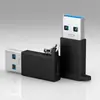Adaptador hembra USB 3.0 a Type-C 3.1 de doble cara, transmisión de datos de 10 Gbps, para escuchar música, cabezal de carga Type-C