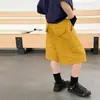 Secagem rápida e refrescante~ Shorts casuais cool de verão da moda para crianças, calças cargo versáteis com fita de tecido resistente para crianças mais velhas