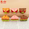 Novo Brinquedo Alimentício Sanduíche Colorido Simulado Acessórios de Resina Cola de Creme DIY Pequenos Enfeites Pingente Capa de Celular