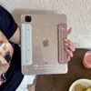 El diseño de huella de perro lineal es adecuado para la funda protectora del nuevo iPad de 11ª generación 2026, air6, simple y linda mini7Pro11