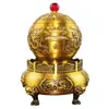 Quemador de incienso Qiankun de latón de nueve vueltas para el hogar interior quemador de incienso de áloe madera de sándalo quemador de incienso para ceremonia del té decoración creativa grande