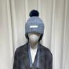 Moda Coreana Gorro de Lana con Bola de Piel Dulce para Mujer Otoño e Invierno Grueso Cálido Protección para las Orejas Gorro Lei Feng Que Muestra la Cara Pequeño Gorro Pulóver