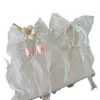 Abrazaderas para Cortinas con Lentejuelas de Sirena Perla y Lazo Estilo Francés Abrazaderas Nórdicas Decoración de Hebilla de Cortina Estilo Princesa