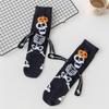 Calcetines de Animales de Media Pantorrilla de Halloween Amazon Calcetines Geométricos para Hombre Calcetines Divertidos de Calavera Calcetines de Cara Sonriente para Mujer Calcetines de Moda Calcetines Mano a Mano