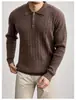 Venta al por mayor de fabricantes, camisas tipo polo con cuello para otoño e invierno, suéteres cálidos, tejido de punto fino acanalado en mezcla de lana, manga larga, moda