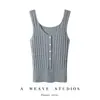 Camisola 100% cachemir para mujer, adecuada para todas las estaciones, corte ajustado, nuevo top de punto versátil sin mangas