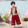 Ropa de Estilo Étnico Minoritario para Niños, Nuevo Conjunto Hanfu Chino para Niñas, Traje de Presentación Étnico de Xizang para Niños para el Festival del Tercer Día de Marzo