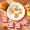 Serie de Halloween Molde para Galletas Bola de Cristal Simulación DIY Patrón de Luna y Estrella Molde de Corte Tridimensional Horneado de Galletas