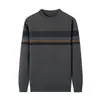 Artículo popular [gran stock disponible] Suéter de otoño e invierno [estilo old money] Suéter grueso de cuello redondo para hombre para papás