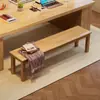 Banco de madera maciza, banco de mesa de comedor minimalista nórdico, banco de madera para sala de estar, banco para el hogar, banco largo, banco moderno para cambiarse los zapatos al pie de la cama