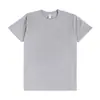 Camiseta Branca Lisa de Algodão Puro com Manga Curta, Peso Pesado, Estilo Japonês, 250g, para Homens e Mulheres, Roupa de Casal, Camiseta Básica Masculina, Atacado