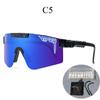 Óculos de ciclismo PIT VIPER à prova de vento para cross-country, óculos de sol com revestimento colorido por atacado, óculos de sol esportivos para atividades ao ar livre para homens e mulheres