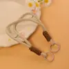 Corda de Pulso Dopamina Tecida Forte Durável Corda de Mão Antiperda Chaveiro Multifuncional Cordão de Chave Acessório Criativo