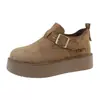 Zapatos Casuales de Plataforma Gruesa Estilo Birkenstock para Mujer, Modelo Nuevo Primavera/Otoño 2026 con Hebilla, Modernos, Talla Grande, para Estudiantes