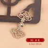 Hebilla Hanfu Botones Metálicos Cheongsam Botones Hechos en Song Hechos en Ming Hebilla Antigua Hebilla Dorada Plateada Botones de Cuello de Abrigo Antiguo