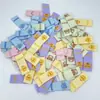 Letras de Animais de Desenho Animado Pequenas Marca de Tecelagem Etiqueta de Tecido DIY Grampo de Cabelo Tiara Lenço Gola Acessórios Decorativos Acessórios