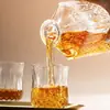 Conjunto de Decantador de Whisky de Cinco Peças para Uso Doméstico, Conjunto de Copo de Água Fria e Jarra de Vidro, Presente para Clientes em Eventos Festivos