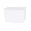 Caja de almacenamiento simple de gran capacidad para el hogar, dormitorio, ropa interior, productos para el cuidado de la piel, artículos de tocador, caja de almacenamiento superpuesta