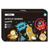 Caneta Marcadora Acrílica de Ponta Dupla com Ponta Macia, Caneta para Grafite para Crianças, Canetas para Desenho à Mão de Estudantes de Arte, Canetas Coloridas de 36 Cores