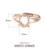 Porta anillos de Plata S925 para Hombre y Mujer, Porta anillos simple y elegante de cuatro garras, Incrustado con Ámbar Cera de Abeja Turquesa Porta anillos