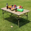 Mesa plegable personalizada para uso en exteriores, portátil para acampar, hacer barbacoas, montar puestos, mercados nocturnos, fácil de almacenar, mesa plegable tipo rollo de huevo para exteriores
