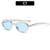 Gafas de Sol Retro Ovaladas para Niños Europeos y Americanos, Protección Solar para Exteriores, Ciclismo Viajes, Moda Trendy, Gafas de Sol Transfronterizas