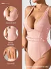 Lencería de una pieza sin espalda estilo europeo y americano para mujer, body tanga sexy de cuello bajo que ciñe la cintura, prenda moldeadora