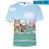Mingcall Hui fábrica de prendas de roble juego impresión 3D camiseta de manga corta para adulto