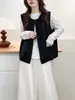 Chaleco de Otoño Temprano Ropa para Mujer 2026 Nuevo Estilo Sin Mangas Versátil Simple Moda Holgado Casual Cremallera Chaleco Exterior Chaleco