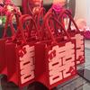 Libro Rojo Pequeño mismo estilo bolsa de regalo para dama de honor de boda súper linda mariposa decorativa de boda bolso de mano de caramelo
