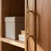 Manija de Latón para Puerta de Gabinete Estilo Francés, Cajón de Puerta de Armario Madera de Nogal Estilo Vintage Bola Redonda Colgante Estilo Chino Nuevo Manija Pequeña