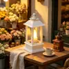 Lâmpada a Querosene Retrô Luz Noturna de Vela Digital Atmosfera de Natal Enfeites de Vela LED Decoração de Mesa