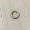 Hebilla de resorte de color, anillo de resorte de aleación de pintura de círculo abierto de metal, cadena para teléfono móvil, cadena para bolso, accesorios hechos a mano