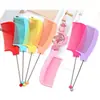 Peine de Cuentas DIY Transfronterizo Multicolor de Plástico Usable Peine de Maquillaje con Cuentas Nuevo Lindo Portátil Peine para el Cabello