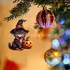 Árvore de Natal Plana de Acrílico Nova Transfronteiriça Enfeites Fofos Enfeites Decorativos Pingentes