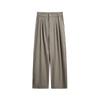 Calça Casual Reta Drapê Cor Sólida Simples Estilo Japonês Ru-Meng Masculina e Feminina Marca Tendência Solta Versátil Calça de Trabalho Wide-leg