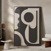 Póster de estilo nórdico moderno, abstracto, ligero, de lujo, geométrico tridimensional, para dormitorio y sala de estar, pintura decorativa sin marco de Amazon
